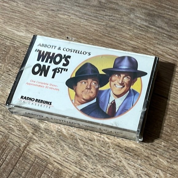 Vintage Abbott & Costello "Who's on 1st" Cassette STILL SEALED Radio Reruns 1978 - Picture 2 of 4